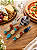 Kit Cortador de pizza e espeto de Queijo 3 peças - Imagem 1