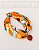 Colar de Lenço Off-white Floral com Pingente - Imagem 2