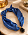 Colar Lenço Azul Liso com Pingente Elegante - Imagem 2