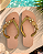 Chinelo Havaianas Customizadas Pedrarias Pêssego 35-36 - Imagem 1