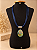 Colar Boho com Pingente Abalone Azul - Imagem 3