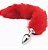 Plug Anal Rabo de Raposa Vermelho P - Imagem 1