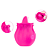 VIBRADOR EM FORMATO DE FLOR COM LINGUA ESTIMULADORA RECARREGÁVEL - Imagem 1
