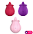 VIBRADOR EM FORMATO DE FLOR COM LINGUA ESTIMULADORA RECARREGÁVEL - Imagem 1