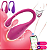 Vibrador de casal em formato de glande por aplicativo - Imagem 2