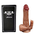 Prótese Pênis Realístico Rotativa com 7 Modos de Vibração Vai e Vem e Aquecimento Recarregável 21 x 3,9cm - Imagem 3