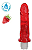 PÊNIS VIBRADOR COM AROMA DE MORANGO 17x4cm - Imagem 1