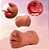 Masturbador com Boca Vagina e Ânus - Silicone maleável - com texturas internas - Imagem 4