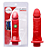 PÊNIS VIBRADOR CONTROLE INTERNO 16 X 4CM HOT FLOWERS - Imagem 1