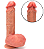 Pênis Super Realístico com ventosa e escroto - 20.5x4.0 - Imagem 6