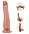 Dildo Realístico com Dupla Camada - Tiemeyer 2 Marrom - 25,0 X 4,5 cm - Pretty Love - Imagem 8
