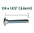 Parafuso Frances Zincado 1/4" X 1.1/2" New Fix - 100 Unidades Com Porca - Imagem 3