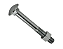 Parafuso Frances Zincado 5/16" X 3" Com Porca New Fix - 100 unidades - Imagem 1