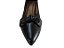 Sapato couro scarpin preto, com laço, salto fino altura 5,5 cms. - Imagem 4