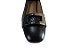 Sapato couro, com tira e metal meio encapado, salto bloco 2,5 cms, cores preto ou bege - Imagem 5