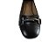 Sapato couro preto com metal onix, boca ponto luva, salto bloco 2,5 cms, - Imagem 4