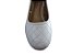 Sapato couro branco, costura matelassê e vivo boca, salto bloco 4,5 cms, - Imagem 4
