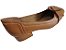 Sapato couro com detalhe verniz e fivela recouro, salto bloco 2,5 cms= CORES âmbar ou bistrô - Imagem 3
