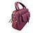 Bolsa VINHO, estilo baú, pala com fivela e bolso frontal - Imagem 2