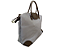 Bolsa BEGE, material nylon lona, detalhes café - Imagem 2