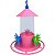 Bebedouro.Beija Flor C/Pol/Chap Rosa-Humb 200Ml - Imagem 1