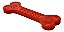 Mordedor Strong Osso Macio Achatado Vermelho 18 Cm - Imagem 2