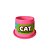 Comedouro Gato Alto Anti-formiga  250 Ml Rosa Neon - Imagem 1