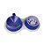Kit Comedouro e bebedouro para Cachorros e Gatos - Yan Pet Azul - Imagem 1