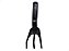 Rastelo Plastico Jardim Terra Ferramenta Mini Rastelo Preto - Imagem 1