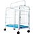 Gaiola de Transporte para Pets - Levapet Branca Azul - Imagem 1