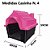 Casinha Plástica Para Cães N°04 Home Class Mec Na Cor Rosa - Imagem 1