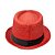 Chapéu Panamá Vermelho com fita Preta - Imagem 2