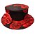 Cartola decorada com Rosa Vermelha - Imagem 1