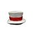 Porta Cigarro Chapéu - Branco e Vermelho - Imagem 1