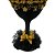 Taça de vinho Preta com Mini Rosa Dourada - Imagem 3
