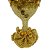 Taça de vinho Dourada com Pedraria - Imagem 2