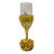 Taça Champagne Dourada com Pedraria - Imagem 3
