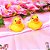 BRINCO PATO PATINHO PEQUENO COM SOM (PAR) - Imagem 1