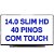 Tela 14.0 HD com Touchscreen 40 Pinos Brilhosa para Dell Inspiron 5447 5448 5439- B140XTT01.2 - Imagem 1