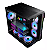 Gabinete Gamer Aquario Rise Mode Galaxy Glass Midtower + 3 Coolers com controle - Imagem 5