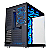 Gabinete Gamer Aquario Rise Mode Galaxy Glass Midtower + 3 Coolers com controle - Imagem 6