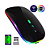 Mouse USB sem Fio 1600DPI RGB KP-MU013 - Preto - Imagem 3