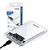 Case Externo USB 3.0 para HD 2.5" SSD SATA Exbom CGHD-35 Transparente - Imagem 1
