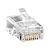 Conector Passante Rj45 Ez Crimp Vazado Cat6 Fc 100 Unidades - Imagem 4