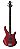 TRBX174 RM Yamaha Contrabaixo Elétrico Red Metallic Baixo Novo Original - Imagem 1