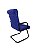 Cadeira Interlocutor para Escritório Linha Itália Azul - Imagem 4
