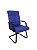 Cadeira Interlocutor para Escritório Linha Itália Azul - Imagem 1