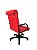 Cadeira Diretor para Escritório Linha Itália Vermelho - Imagem 4