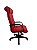 Cadeira Presidente para Escritório Linha Itália Vermelho - Imagem 3