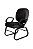 Cadeira para Obesos até 200 kg Linha Fat Preto - Imagem 1